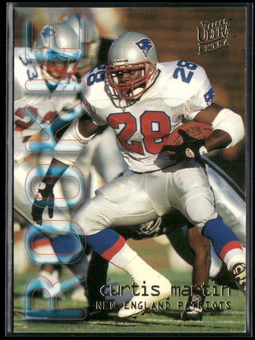 Curtis Martin 1995 Fleer Ultra Extra RC #447 New England Patriots