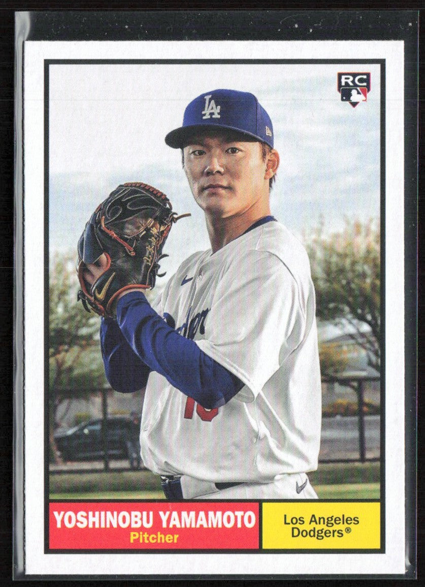 Yoshinobu Yamamoto 2024 Topps Archives RC #61 Los Angeles Dodgers