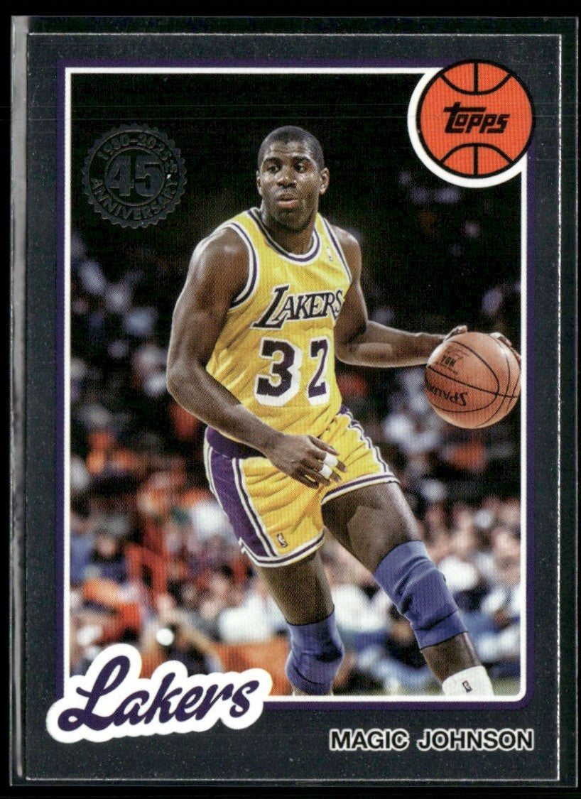 Magic Johnson 2025 Topps 1980-81 #80BK-3 Los Angeles Lakers