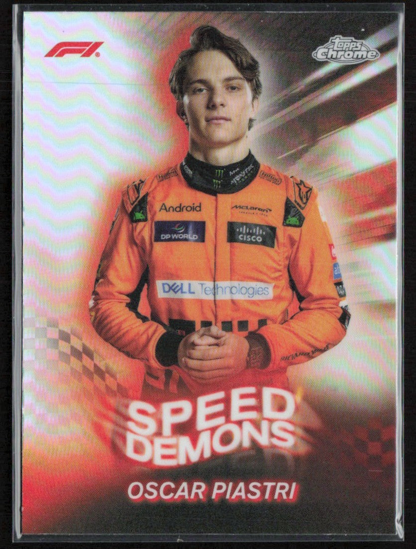Oscar Piastri 2024 Topps Chrome Formula 1 Speed Demons #SD-8 McLaren F1