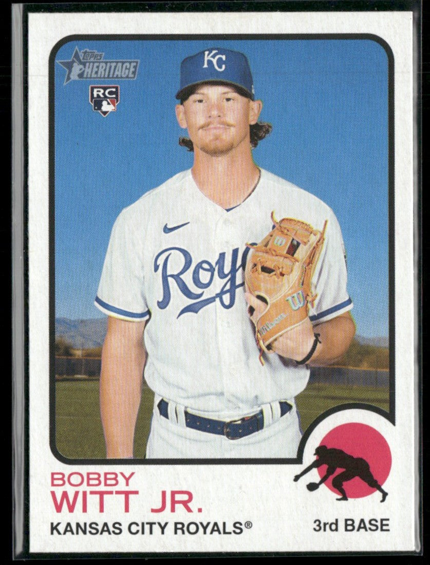 Bobby Witt Jr. 2022 Topps Heritage RC #520 Kansas City Royals
