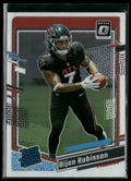 Bijan Robinson 2023 Donruss Optic Rated Rookie RC #206 Atlanta Falcons