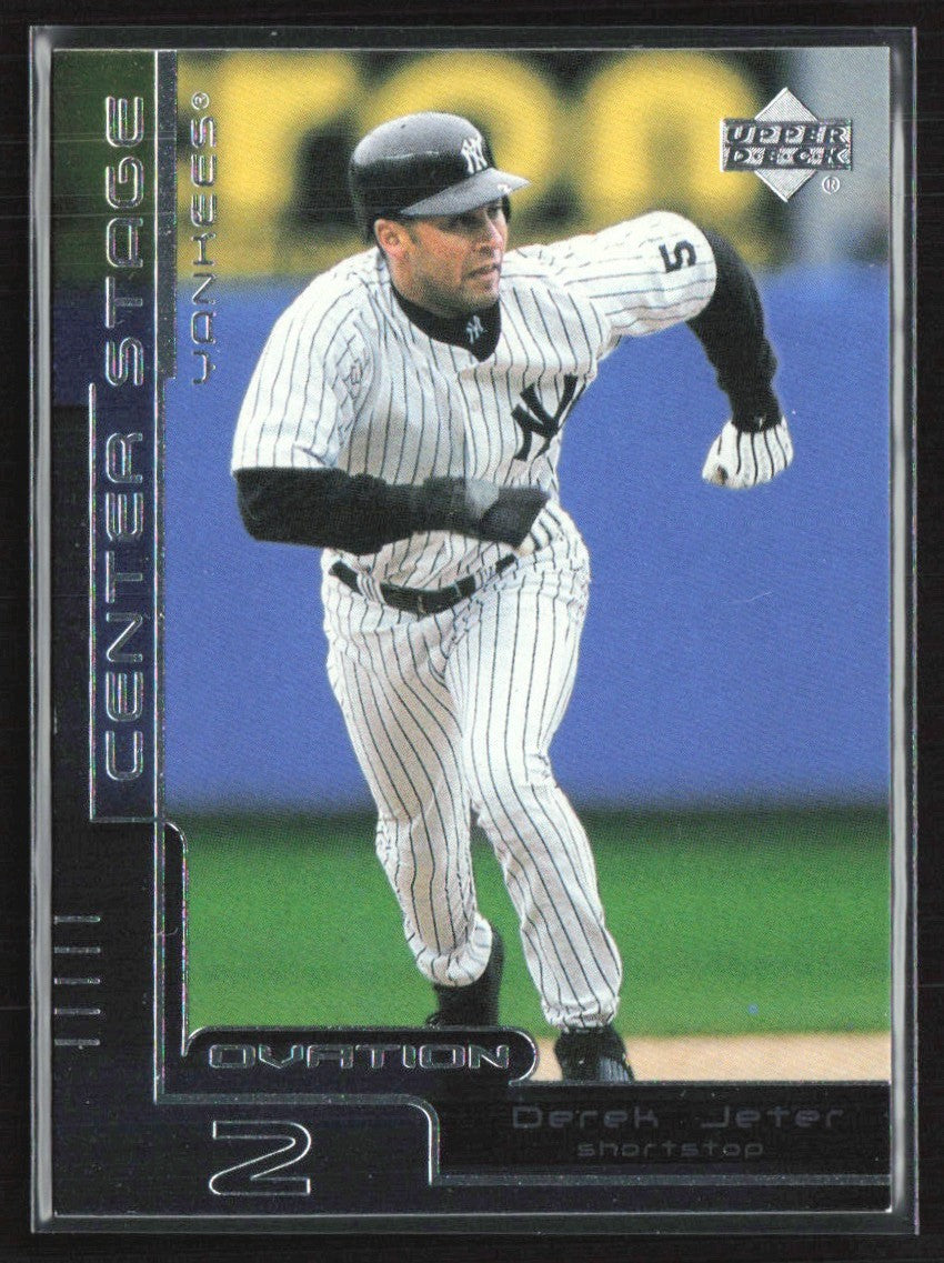Derek Jeter 2000 Upper Deck Ovation Center Stage Silver #CS8 New York Yankees