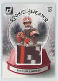 Shedeur Sanders 2025 Donruss Rookie RC Sweater #SWE-SSS Cleveland Browns