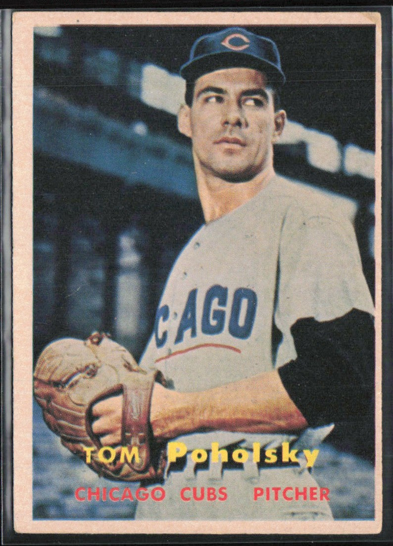 Tom Poholsky 1957 Topps #235 Chicago Cubs