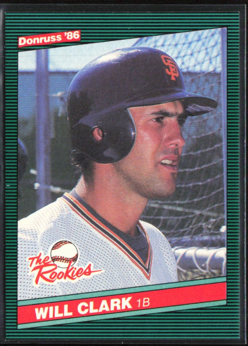 Will Clark 1986 Donruss The Rookies RC #32 San Francisco Giants