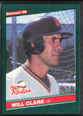 Will Clark 1986 Donruss The Rookies RC #32 San Francisco Giants