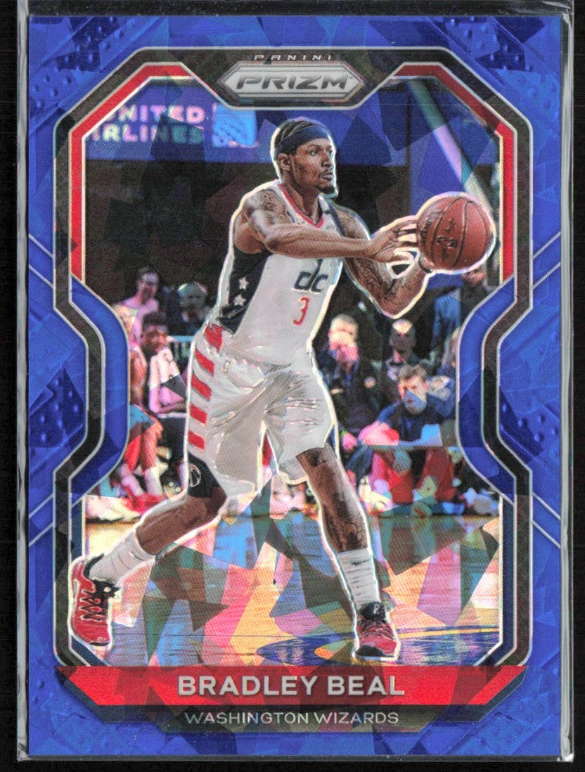 Bradley Beal 2020 Panini Prizm Blue Ice Prizm /125 #230 Washington Wizards