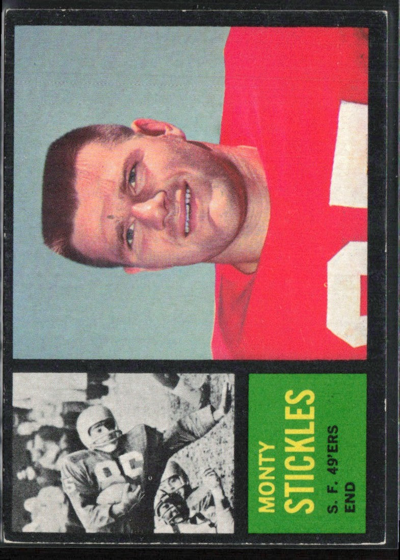 Monty Stickles 1962 Topps #155 San Francisco 49ers