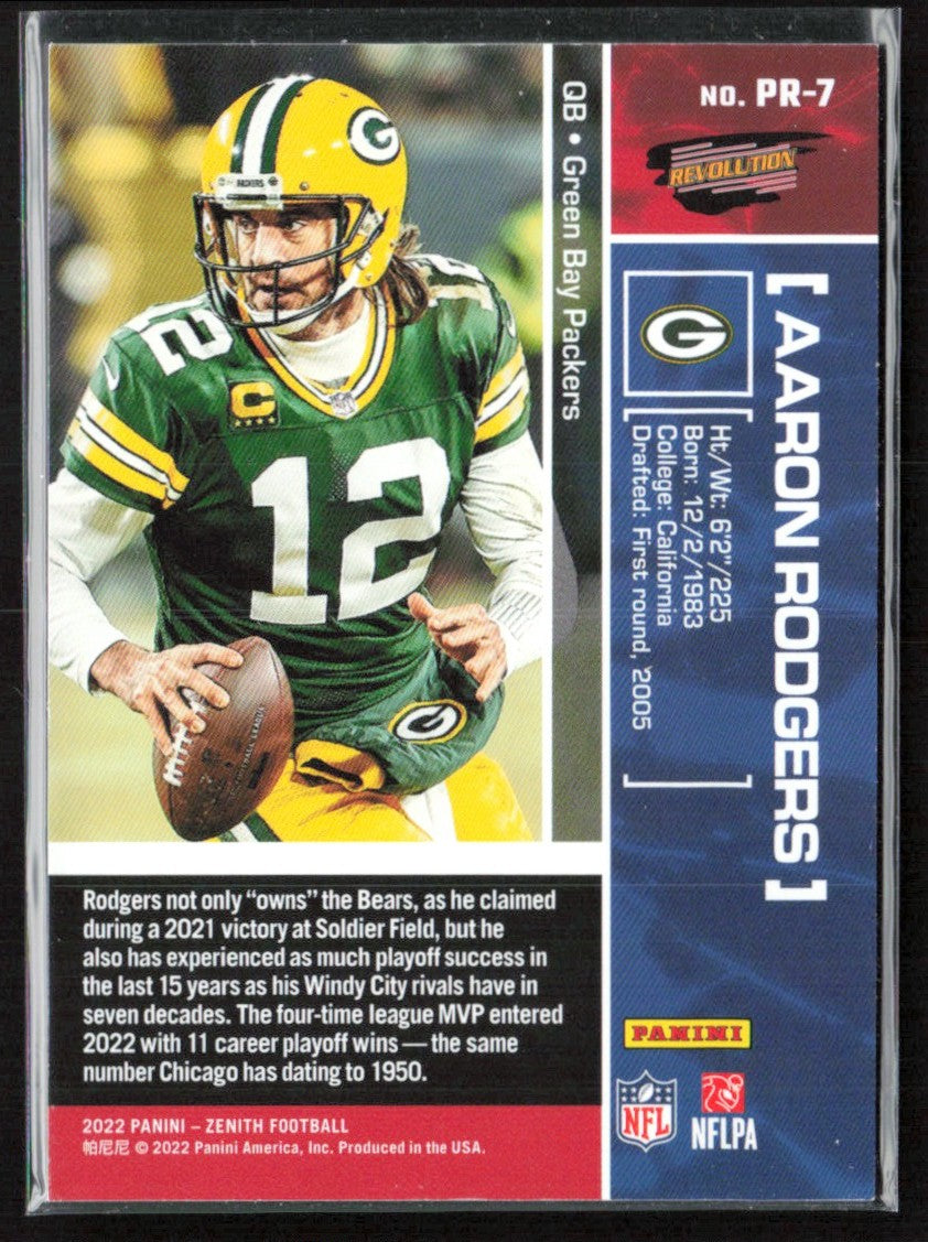 Aaron Rodgers 2022 Panini Revolution #PR-7 Green Bay Packers