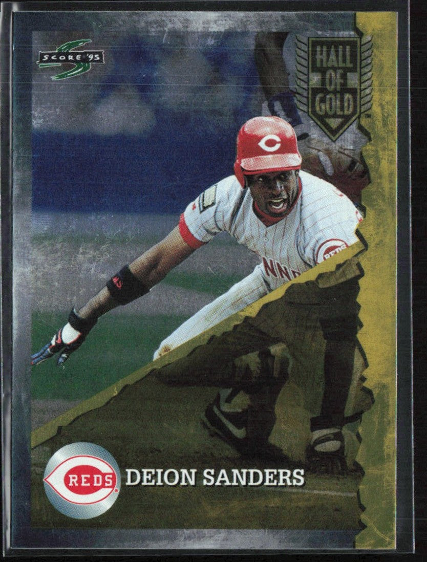 Deion Sanders 1995 Score Hall of Gold #HG27 Cincinnati Reds