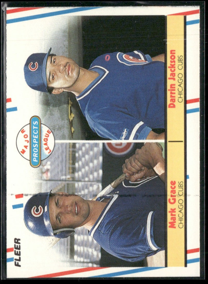 Mark Grace/Darrin Jackson 1988 Fleer RC #641 Chicago Cubs