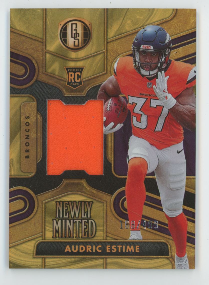 Audric Estime 2024 Panini Gold Standard Newly Minted RC /499 Jersey #NMM-AEE