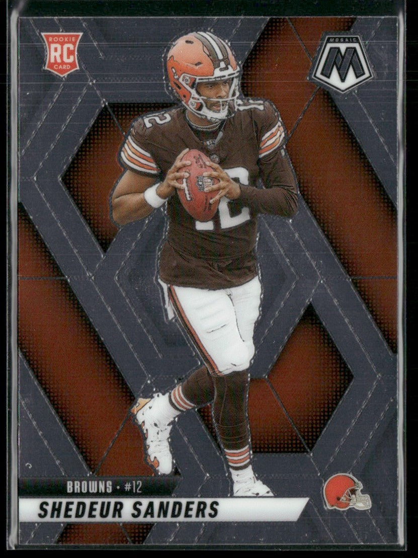 Shedeur Sanders 2025 Panini Mosaic RC #302 Cleveland Browns
