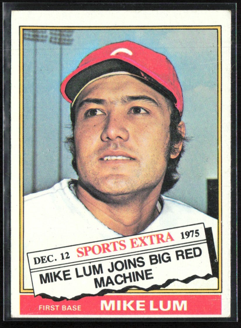 Mike Lum 1976 Topps Traded #208T Cincinnati Reds