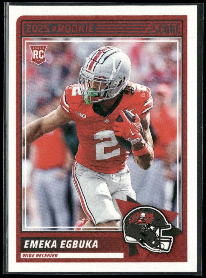 Emeka Egbuka 2025 Panini Score RC #2 Tampa Bay Buccaneers