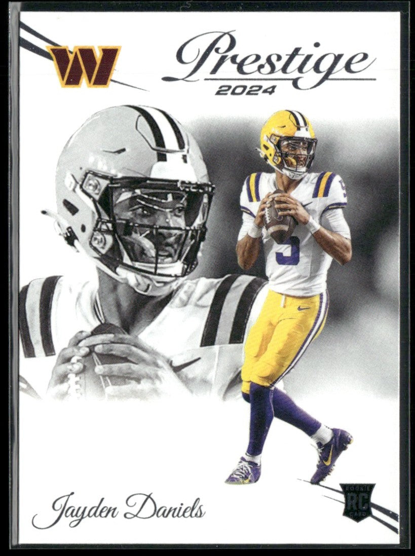 Jayden Daniels 2024 Panini Prestige RC #302 Washington Commanders