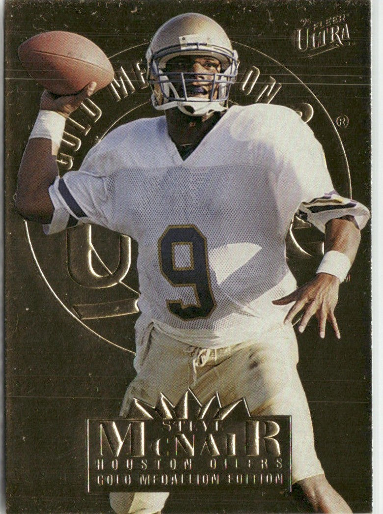 Steve McNair 1995 Fleer Ultra Gold Medallion #125 Houston Oilers