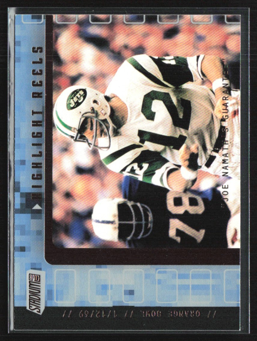 Joe Namath 2001 Topps Stadium Club Highlight Reels #HRJN New York Jets