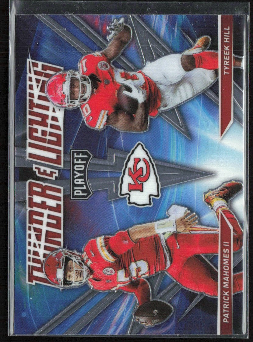 Patrick Mahomes / Tyreek Hill 2021 Panini Playoff Thunder & Lightning #TL-5