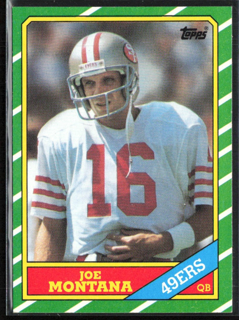 Joe Montana 1986 Topps #156 San Francisco 49ers
