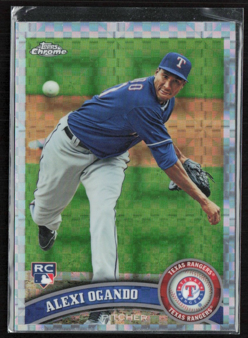 Alexi Ogando 2011 Topps Chrome X-Fractor RC #188 Texas Rangers