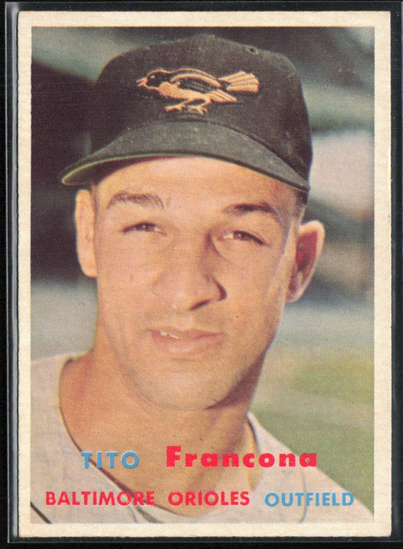 Tito Francona 1957 Topps RC #184 Baltimore Orioles