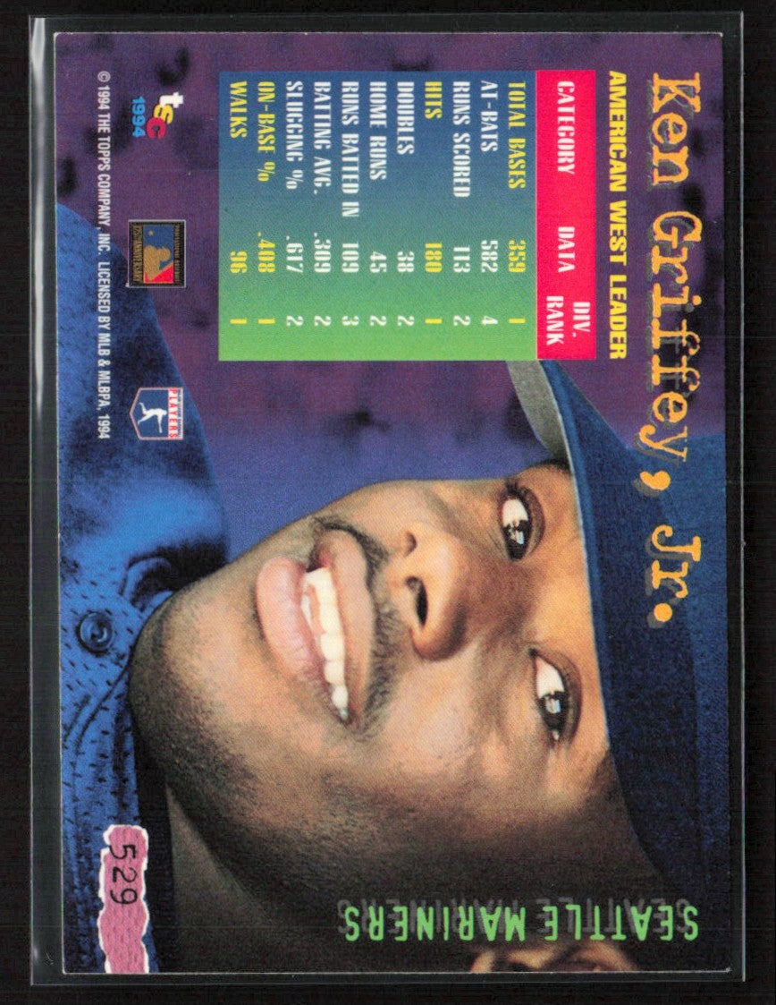 Ken Griffey Jr. 1994 Topps Stadium Club #529 Seattle Mariners
