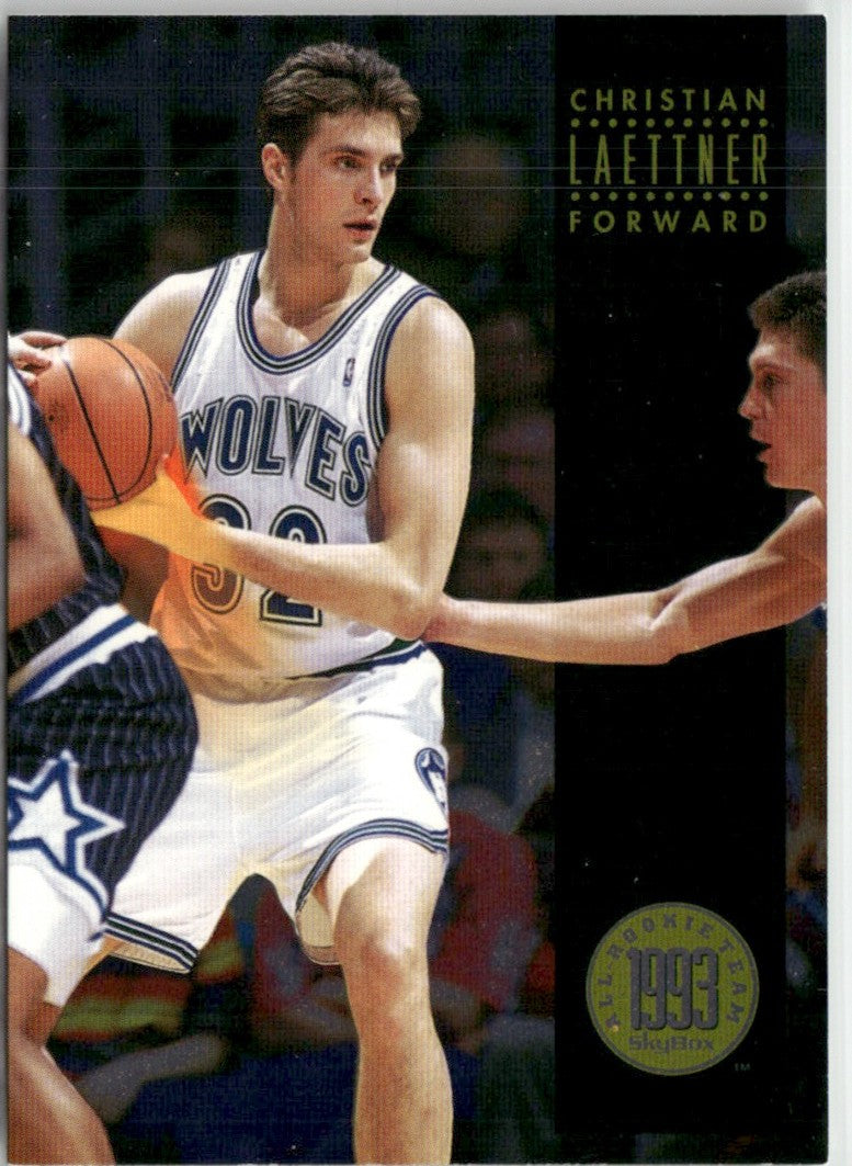 Christian Laettner 1993 SkyBox All-Rookie Team #AR3 Minnesota Timberwolves
