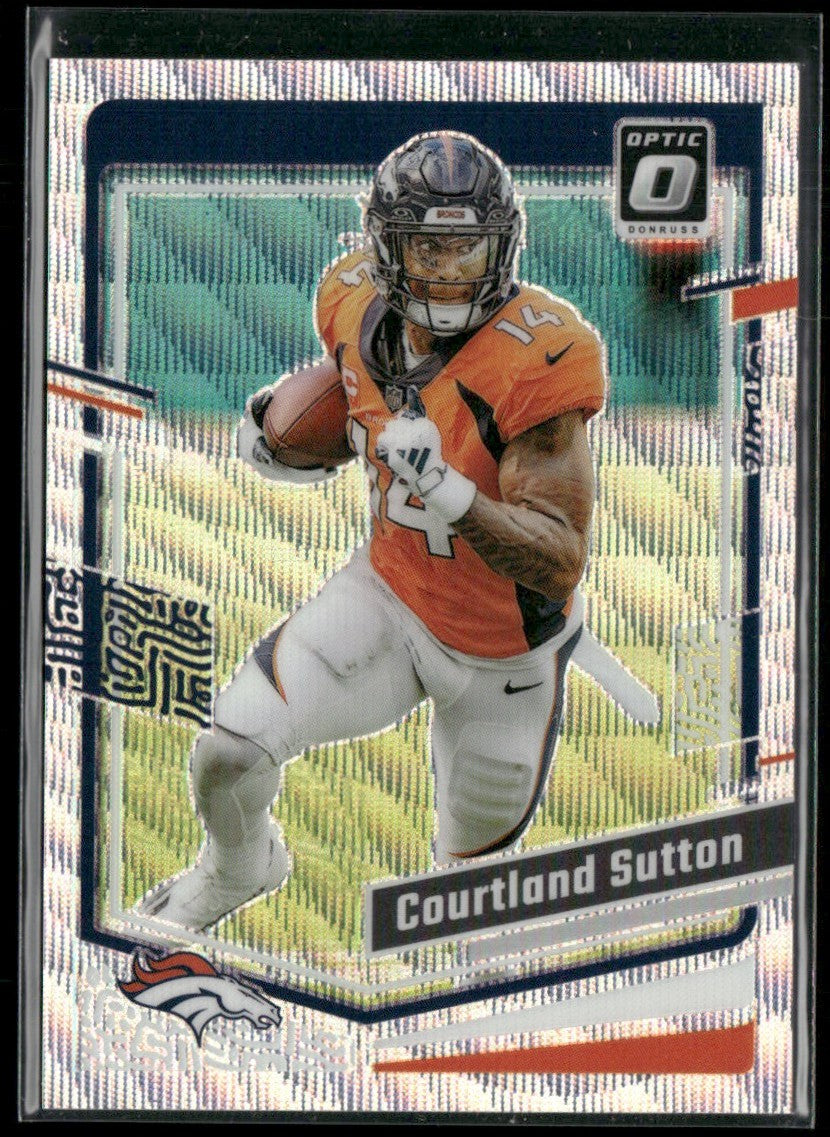 Courtland Sutton 2023 Donruss Optic Wave Prizm /300 #53 Denver Broncos