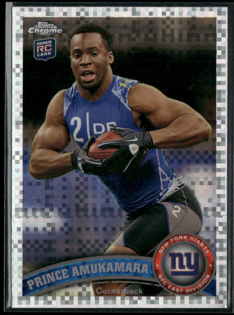 Prince Amukamara 2011 Topps Chrome X-Fractor RC #6 New York Giants