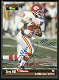 Greg Hill 1995 Classic Pro Line AUTO /1455 #NNO Kansas City Chiefs