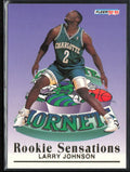 Larry Johnson 1992 Fleer Rookie Sensations #5 Charlotte Hornets