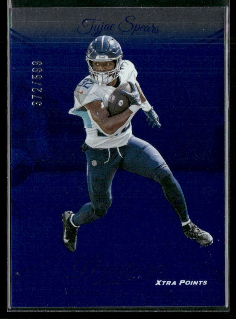 Tyjae Spears 2024 Panini Prestige Blue Xtra Points /599 #287 Tennessee Titans