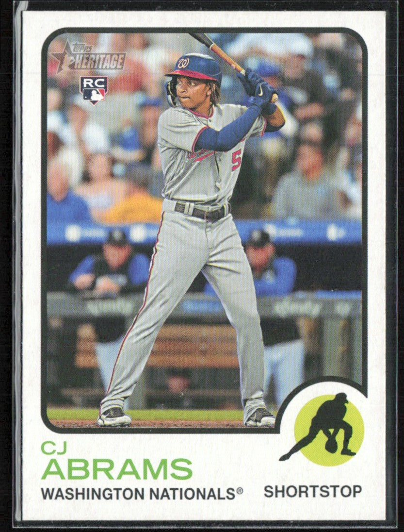 CJ Abrams 2022 Topps Heritage RC #501 Chicago Cubs