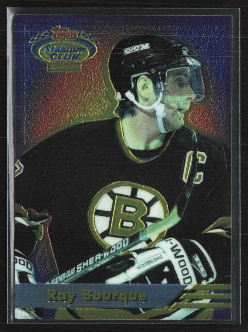 Ray Bourque 1993 Topps Stadium Club Finest #12 Boston Bruins