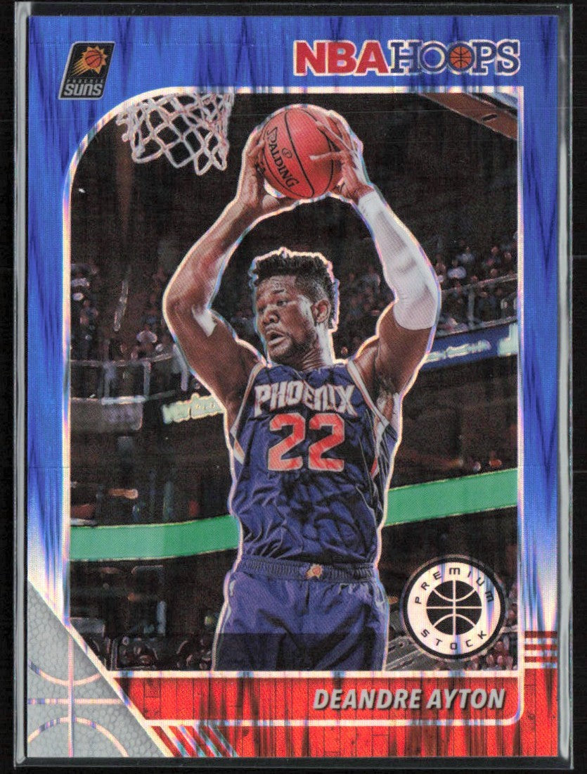 Deandre Ayton 2019 Panini NBA Hoops Premium Stock Blue Flash /49 #150