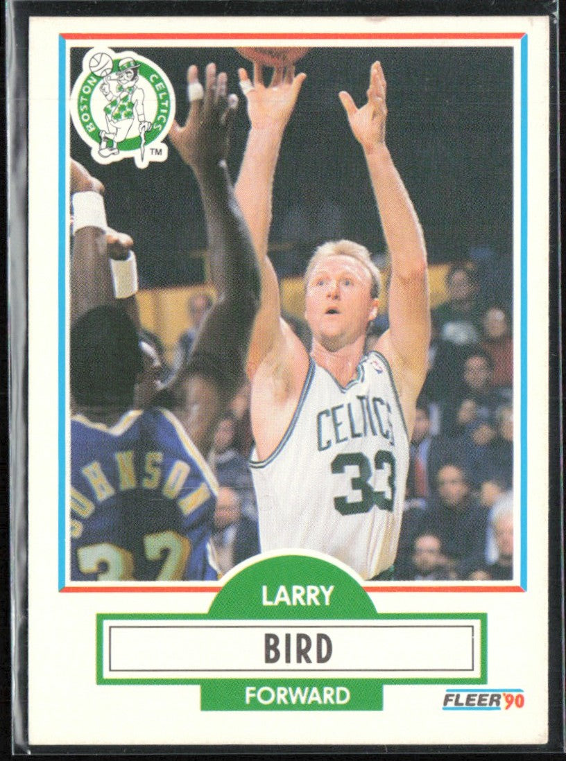 Larry Bird 1990 Fleer #8 Boston Celtics