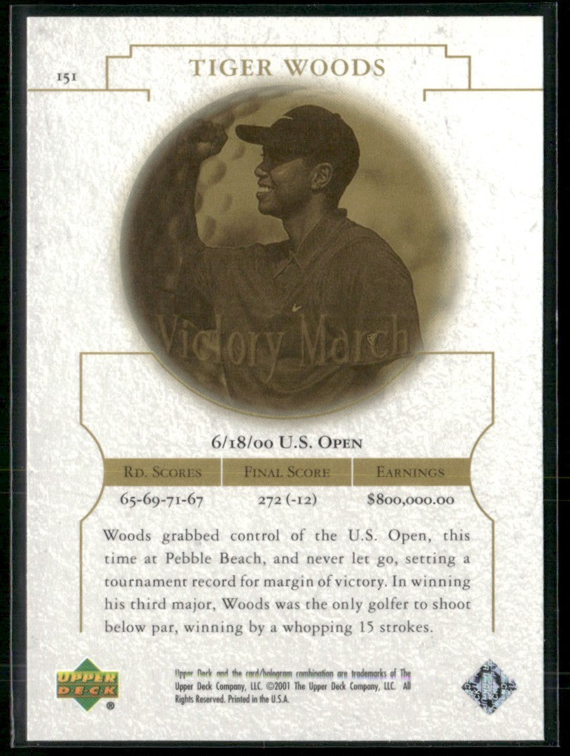 Tiger Woods 2001 Upper Deck #151