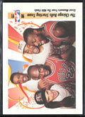 The Chicago Bulls Starting Team Jordan 1991 SkyBox #337 Chicago Bulls