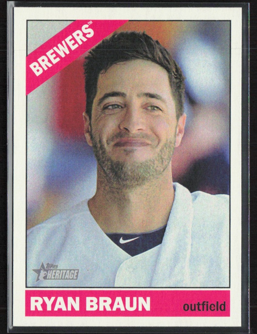 Ryan Braun 2015 Topps Heritage SP #474 Milwaukee Brewers