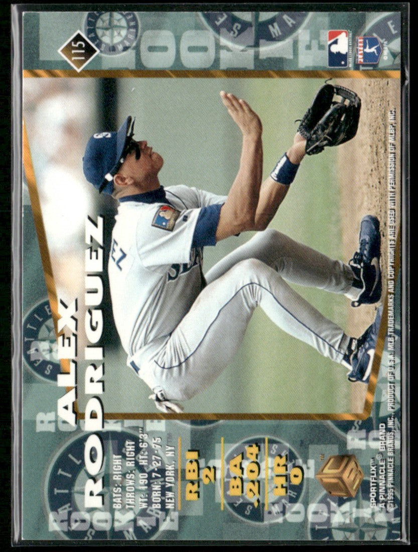 Alex Rodriguez 1995 Sportflix UC3 RC #115 Seattle Mariners