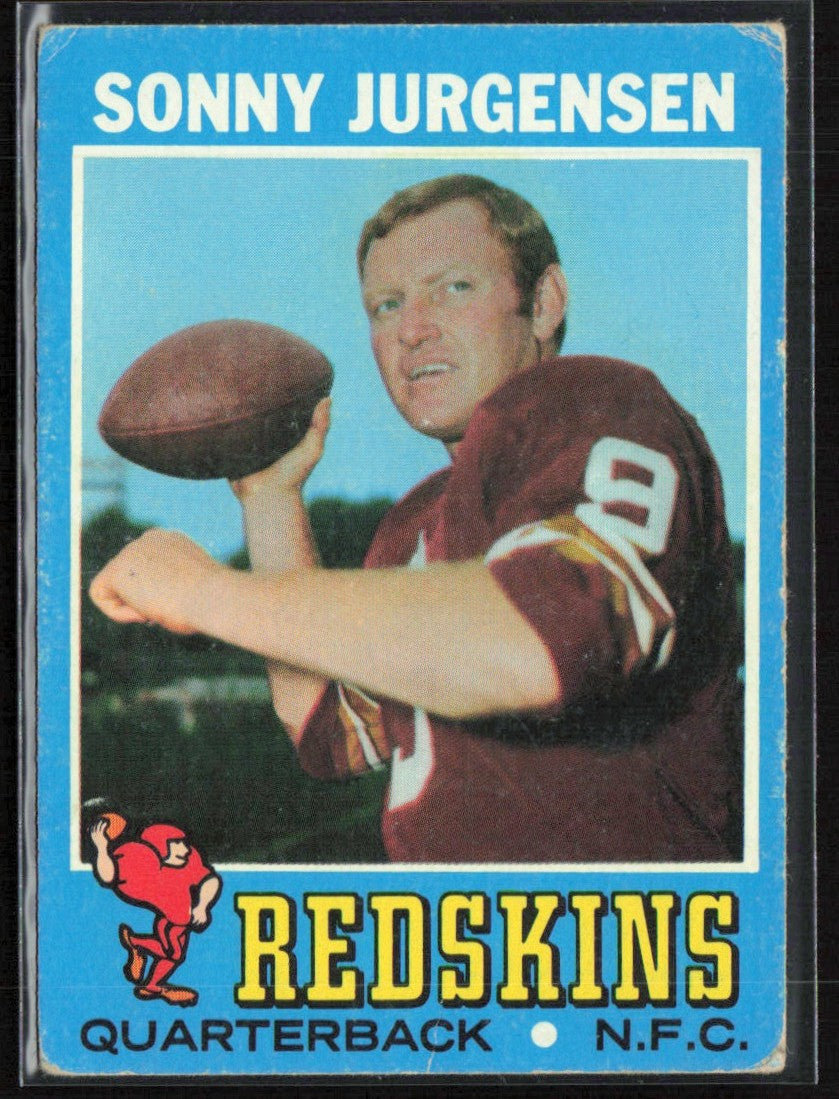 Sonny Jurgensen 1971 Topps #50 Washington Redskins