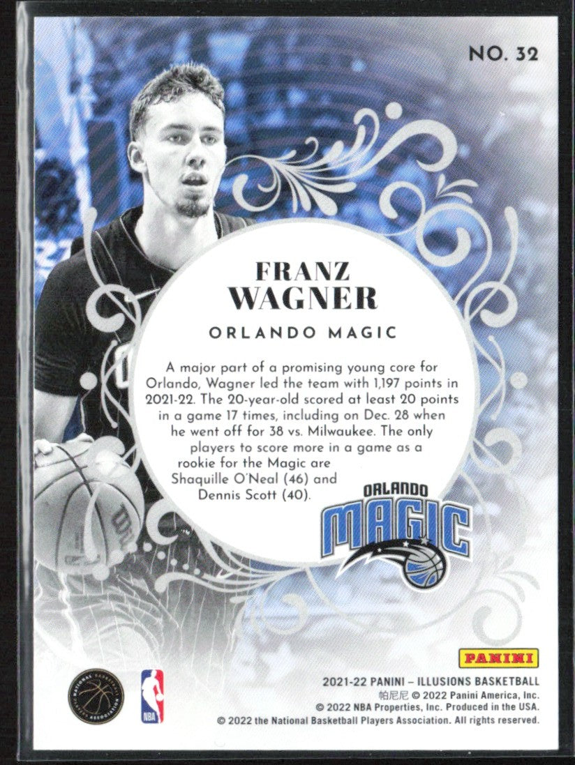 Franz Wagner 2022 Panini Illusions King of Cards RC #32 Orlando Magic