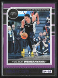 Victor Wembanyama 2024 Hoops Purple #165 San Antonio Spurs