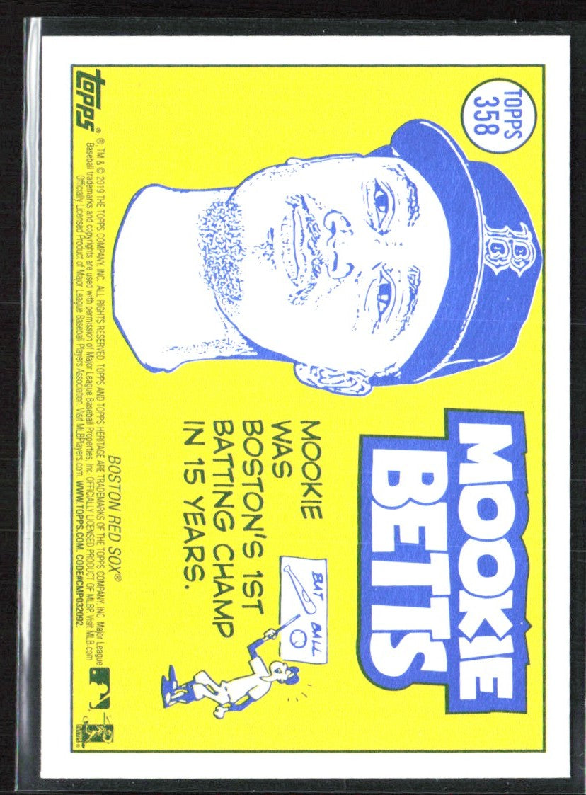 Mookie Betts 2019 Topps Heritage All-Star #358 Boston Red Sox