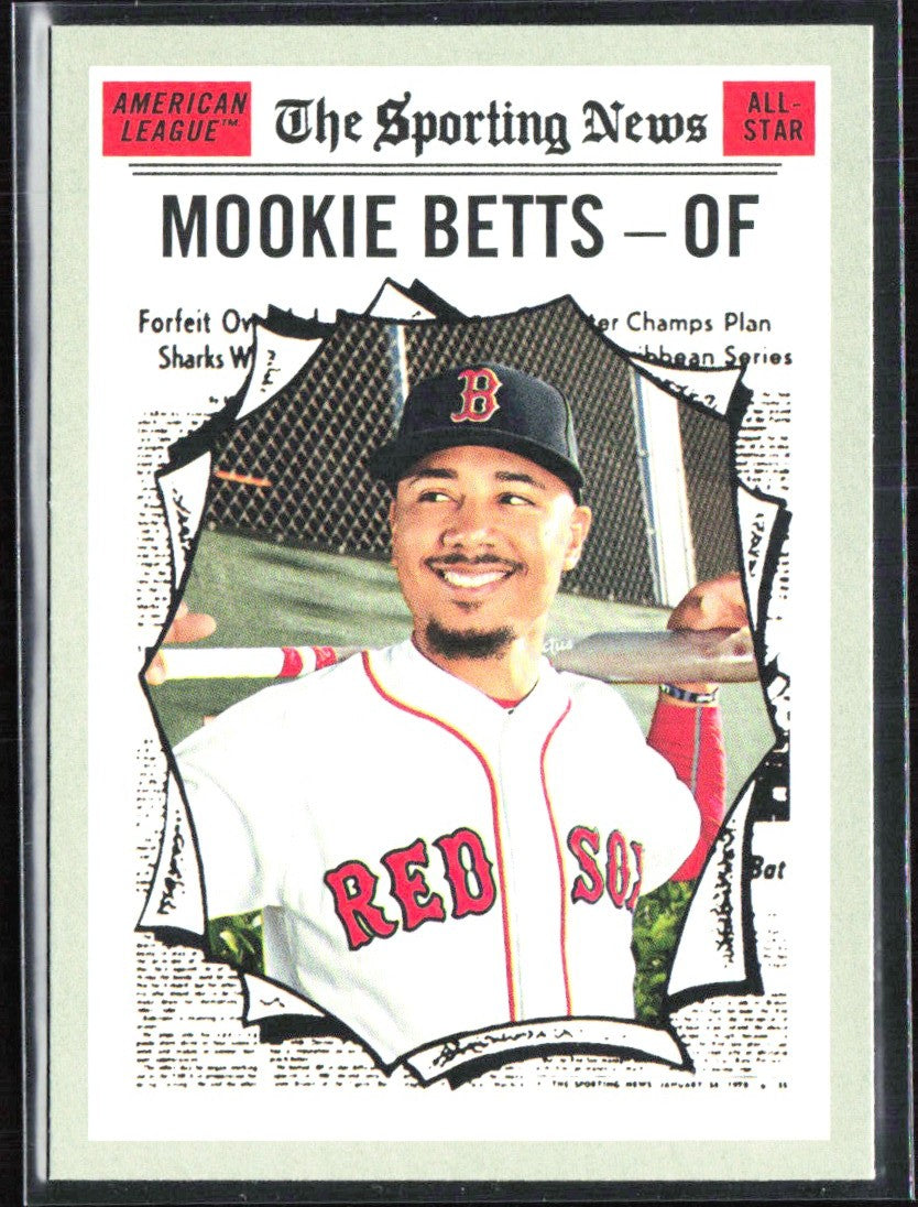 Mookie Betts 2019 Topps Heritage All-Star #358 Boston Red Sox
