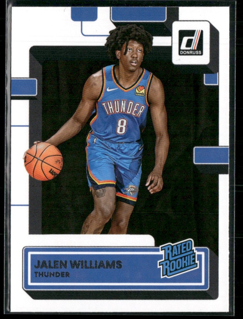Jalen Williams 2022 Donruss RC #212 Oklahoma City Thunder