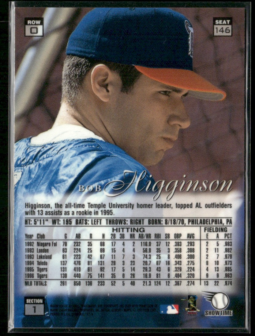 Bobby Higginson 1997 Fleer Skybox Showcase Row 0 #146 Detroit Tigers