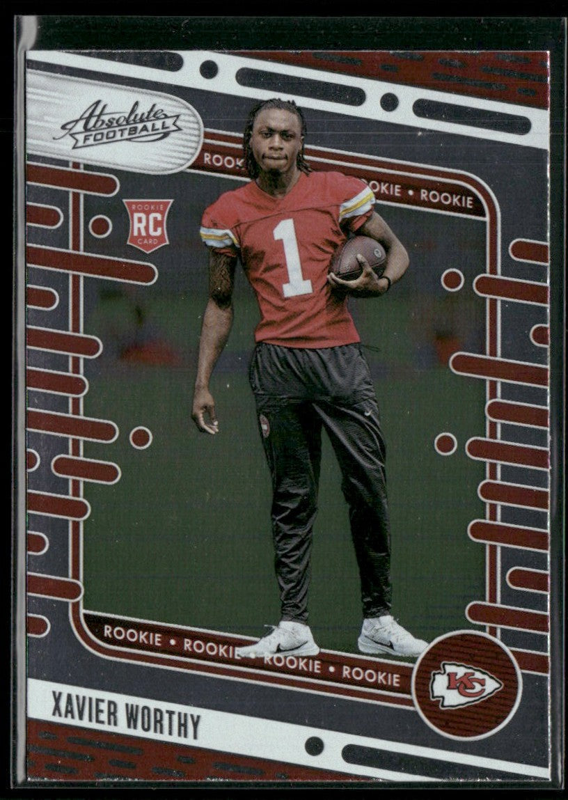 Xavier Worthy 2024 Panini Absolute RC #128 Kansas City Chiefs